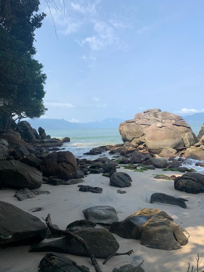 Lindo Duplex Pe Na Areia Com Praia Privativa Caraguatatuba Dış mekan fotoğraf