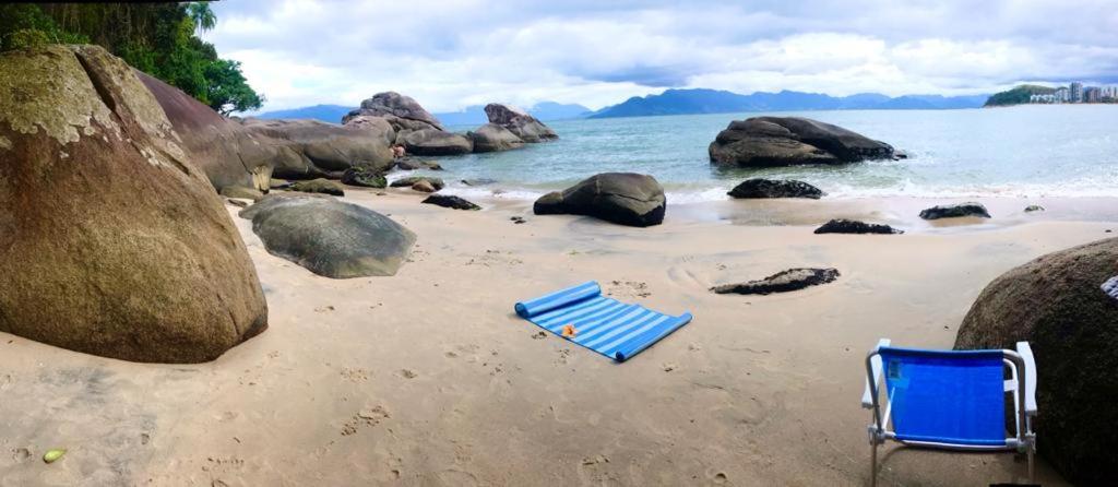 Lindo Duplex Pe Na Areia Com Praia Privativa Caraguatatuba Dış mekan fotoğraf